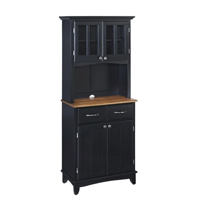 Homestyles Furniture – Buffet of Buffets Black Server with Hutch – 5001-0046-42