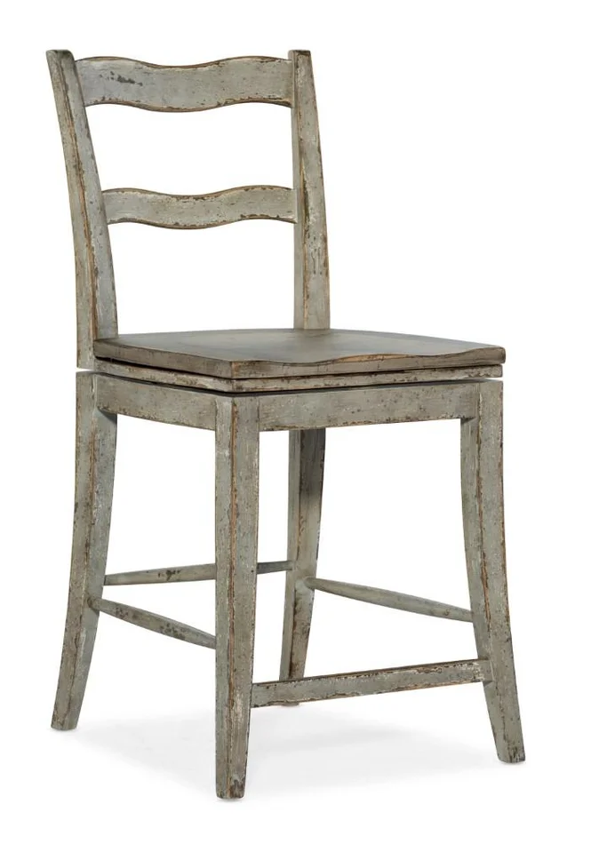 Hooker Furniture – Alfresco La Riva Ladder Back Swivel Counter Stool – 6025-75350-90