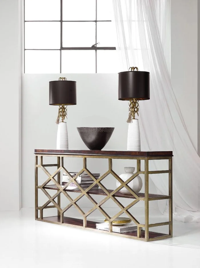 Hooker Furniture – Melange Giles Console Table – 638-85290-DKW