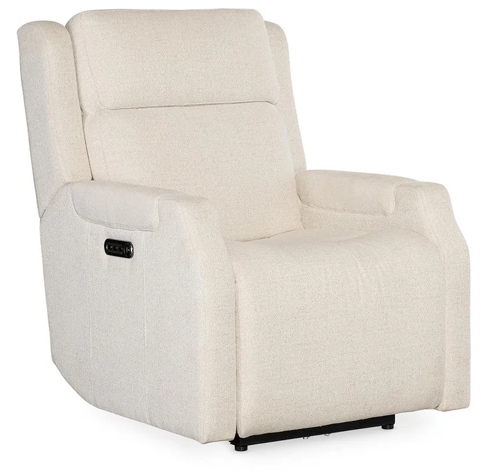 Hooker Furniture – Nelson Zero Gravity Power Recliner with Power Headrest and Lumbar in White – SS836-PHZL1-402