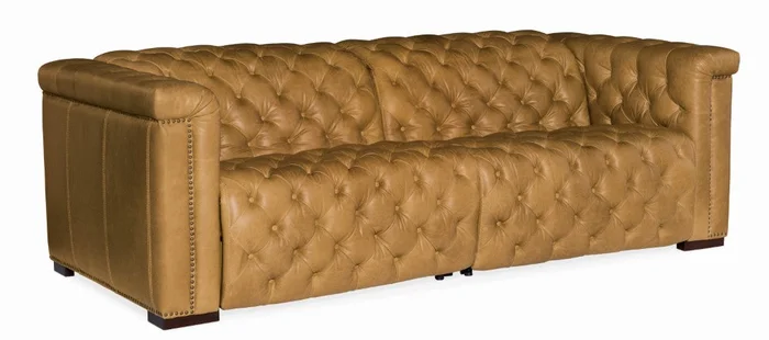 Hooker Furniture – Savion 1.5 LAF/RAF 2 over 2 Sofa w/ Power Recliner & Power Headrest – SS434-1.5RL-P-PH-086