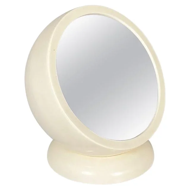Italian Space Age Adjustable Table Mirror in Plastic attributed to Filippo Panseca, 1970s