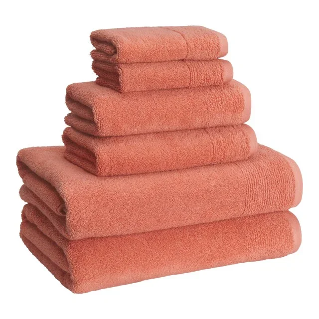 Kyoto Wash Towel in Coral