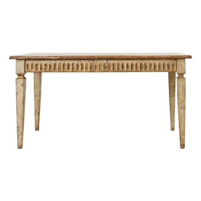 Lacquered Neoclassical Style Desk or Library Writing Table
