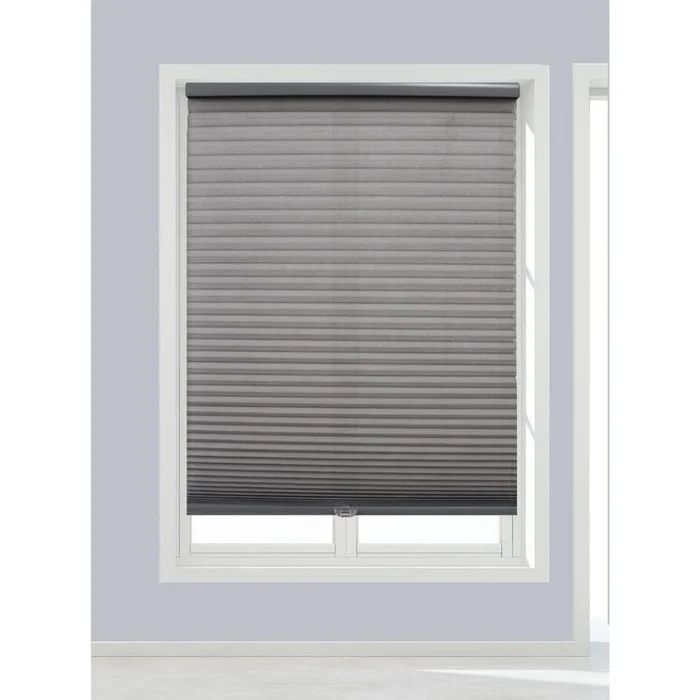 Linen Avenue Cordless Cellular Light Filtering Shade, 70 W x 66 H, Dark Grey