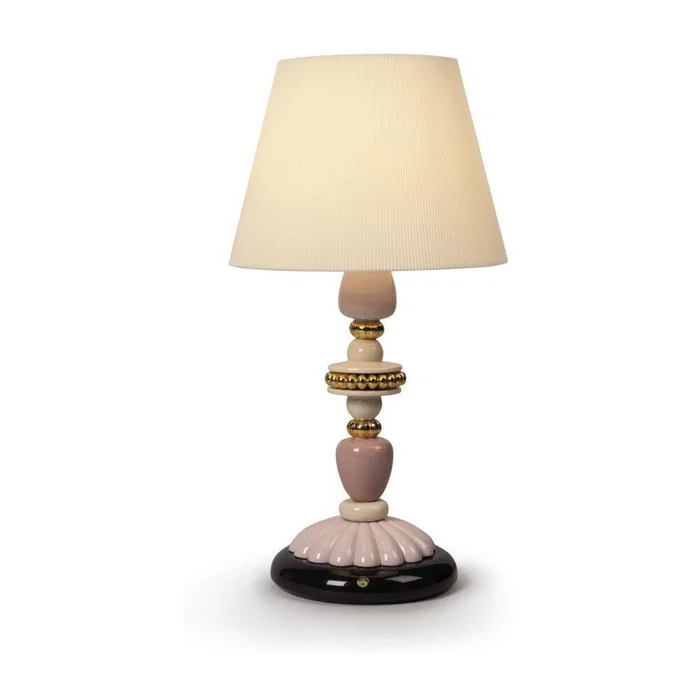 Lladro Firefly Table Lamp Pink and Golden Luster (US)