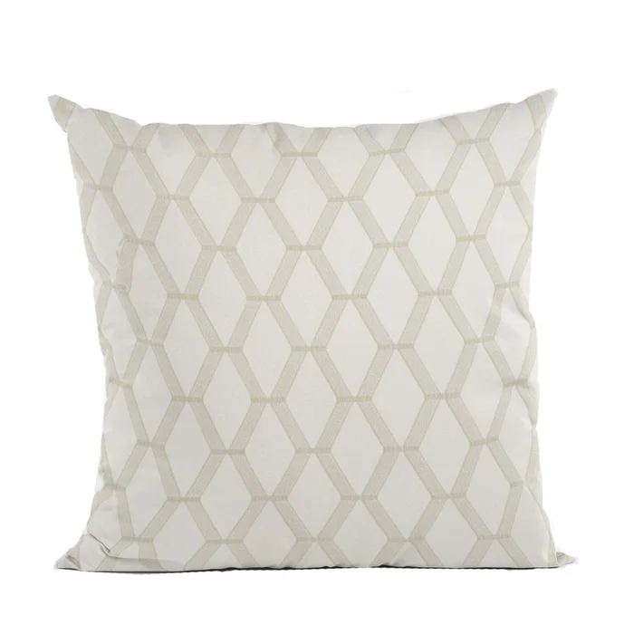 Luxury Shiny Embroidered Throw Pillow, Handmade in USA, Double-Sided