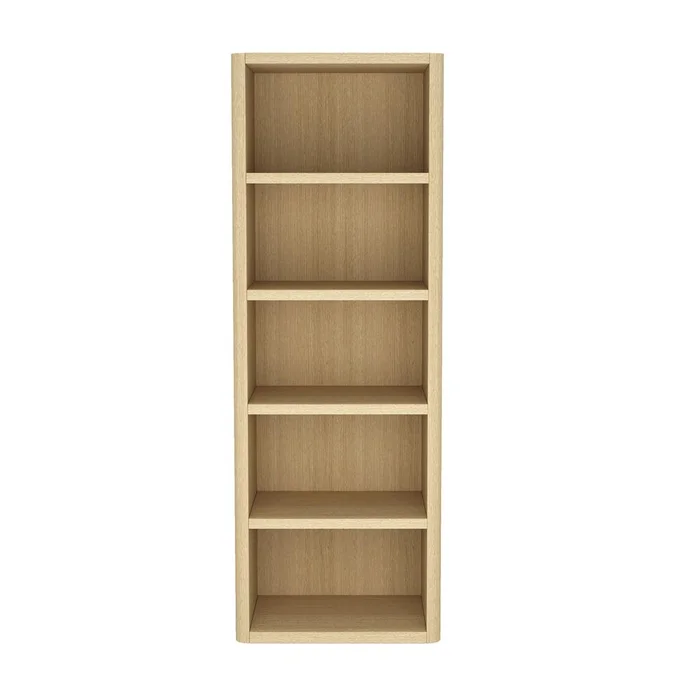 Manhattan Comfort – Rivington 28in Open Bookcase in Natural Oak (5-Shelf) – BC003-NA