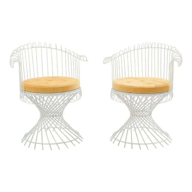 Mathieu Matégot Pair of Anthéor Armchairs 1950s