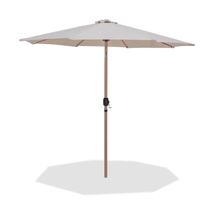 Meridian Furniture – Fiji Beige Fabric Patio Umbrellas – 55014Beige-U