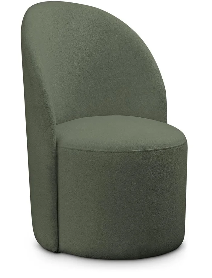 Meridian Furniture – Hautely Green Boucle Fabric Accent Chair – 528Green