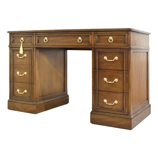 Mid Century Partner Desk by Sligh Furniture