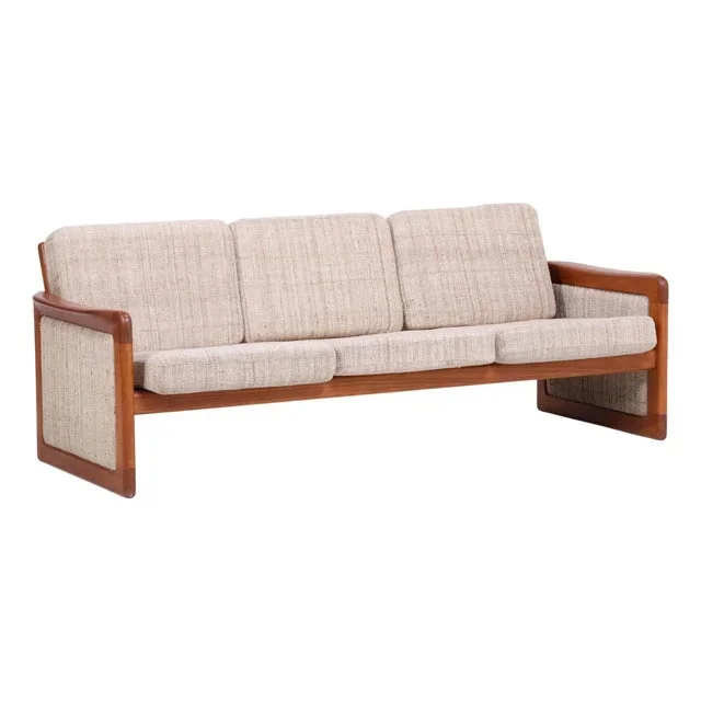 Mid-Century Teak and Fabric Daybed from Drylund, 1970s