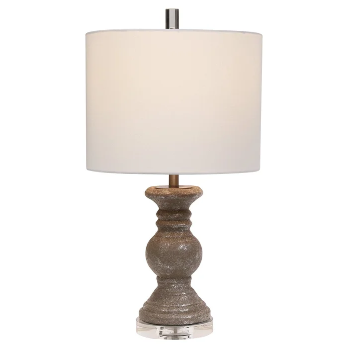 Modern Accents Textured Ceramic Stone Table Lamp