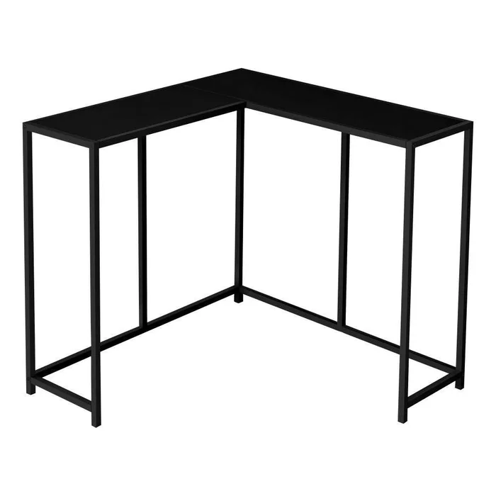 Monarch Specialties – Accent Table, Console, Entryway, Narrow, Corner, Living Room, Bedroom, Metal, Laminate, Black, Contemporary, Modern – I-2157