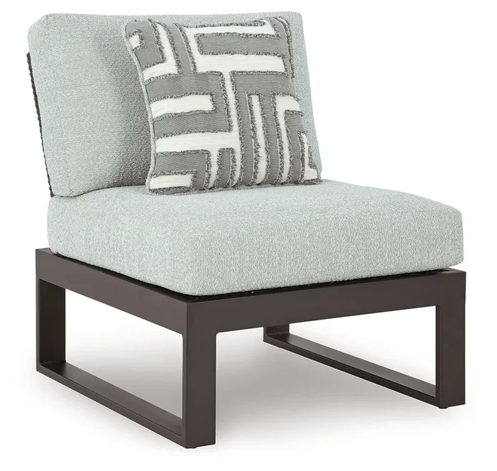 Outdoor Armless Chair With Cushion