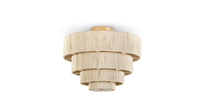 Palecek Everly 18″ Wide Semi-Flush Ceiling Fixture