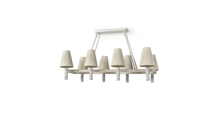 Palecek Lassiter 8 Light 56″ Wide Linear Chandelier