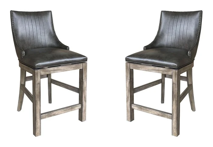Parker House – Lodge Dining Swivel Counter Sling Chair (Set of 2) – DLOD#2526S-2