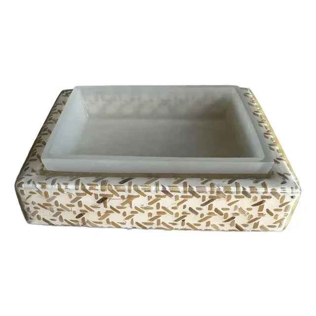 Pigeon & Poodle Trellis Pattern Soap Dish