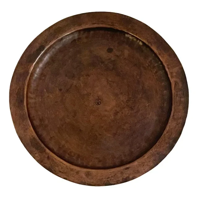 Roycroft Arts & Crafts Copper Round Salver/Tray, Roycroft Inn at East Aurora NY