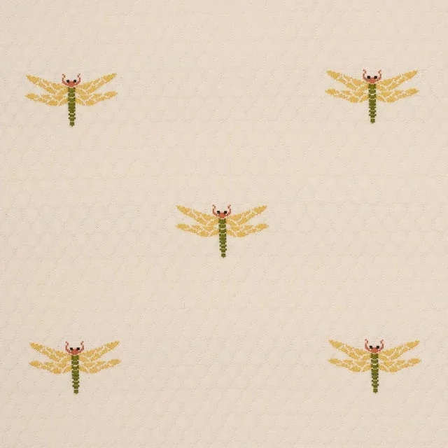 Schumacher Dragonflies Fabric In Ochre