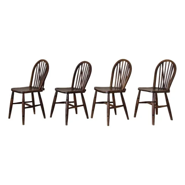 Sedie Windsor, 1920s, Set of 4