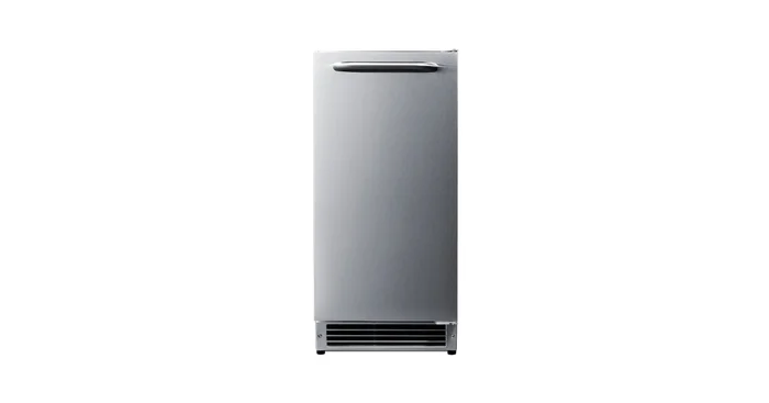 Summit 15 Inch Wide 22 Lbs. Capacity Built-In Ice Maker with 25 Lbs. Daily Ice Production and Ice Bin with Scoop