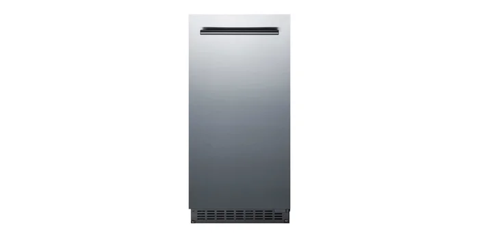 Summit 15 Inch Wide 26 Lbs. Capacity Built-In Ice Maker with 62 Lbs. Daily Ice Production and Built-In Drain Pump