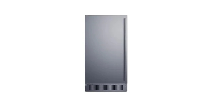 Summit 18 Inch Wide Built-In Undercounter Ice Machine with 60 Lbs. Daily Ice Production, ADA Compliant Design, and Built-in Pump – Left Swing Door