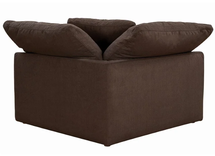 Sunset Trading – Contemporary Puff Collection 3PC Modular Sectional Sofa Brown – SU-1458-88-2C-1A