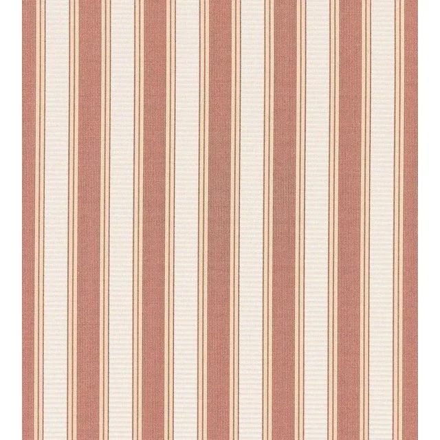 The House of Scalamandré Shirred Stripe Fabric, Soft Coral