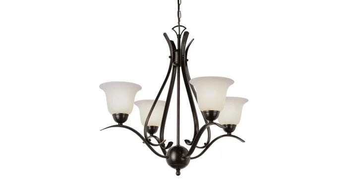 Trans Globe Lighting 4 Light Up Lighting Chandelier from the Contemporary Collection