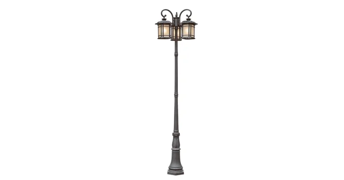 Trans Globe Lighting San Miguel 3 Light 100″ Tall Outdoor Multi Head Post Light