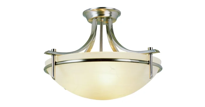 Trans Globe Lighting Three Light Down Lighting Semi Flush Ceiling Fixture from the Contemporary Collection