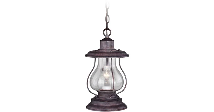 Vaxcel Lighting Dockside 1 Light Mini Pendant with Clear Glass Shade