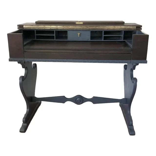 Victorian Piano Spinet Writing Desk