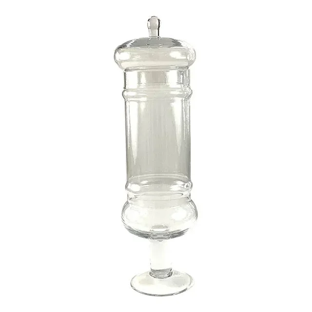 Vintage Blown Large Glass Apothecary Jar