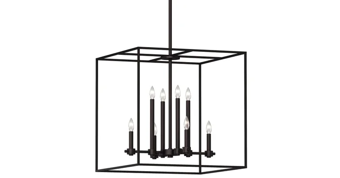 Volume Lighting 8 Light 24″ Wide Taper Candle Style Chandelier