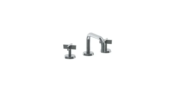 Watermark 1.2 GPM Deck Mounted 3 Hole Square Lavatory Set