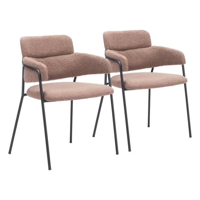 Zuo Modern – Marcel Dining Chair (Set of 2) Brown – 109664