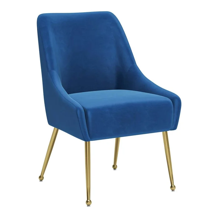 Zuo Modern – Maxine Dining Chair Navy Blue & Gold – 109715