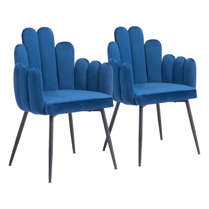 Zuo Modern – Noosa Dining Chair (Set of 2) Navy Blue – 109654