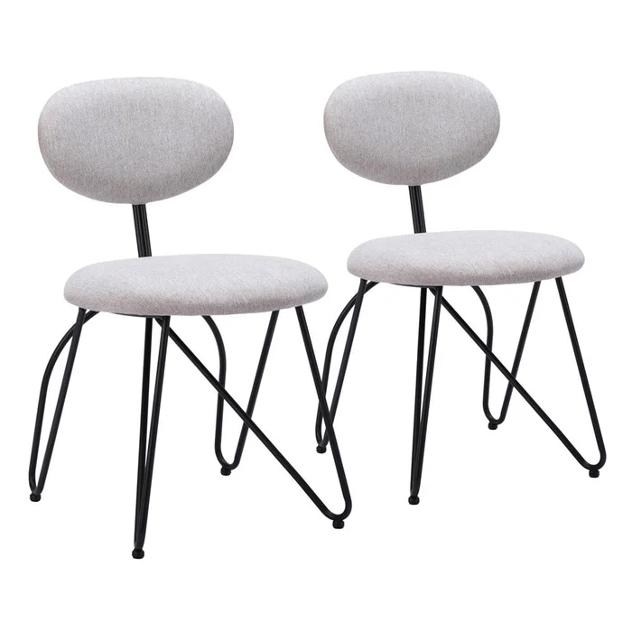 Zuo Modern – Novi Dining Chair (Set of 2) Dove Gray – 110017