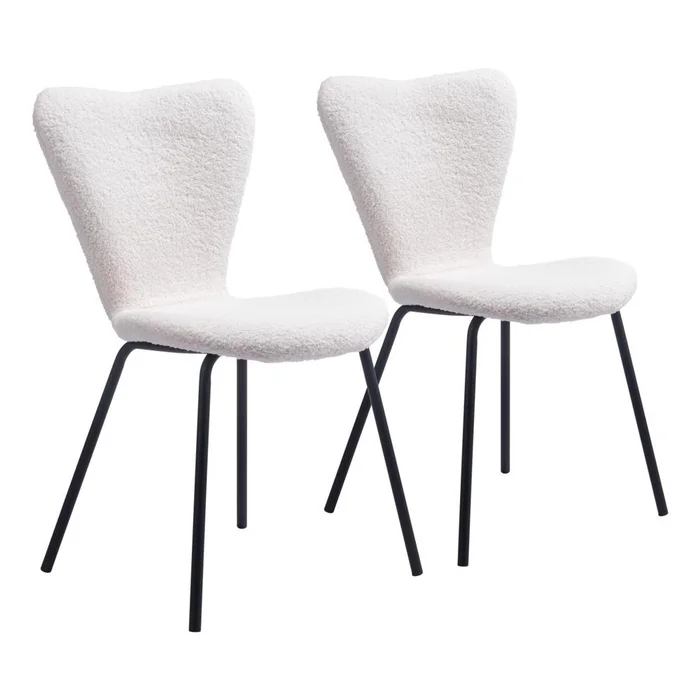 Zuo Modern – Thibideaux Dining Chair (Set of 2) Ivory – 109658