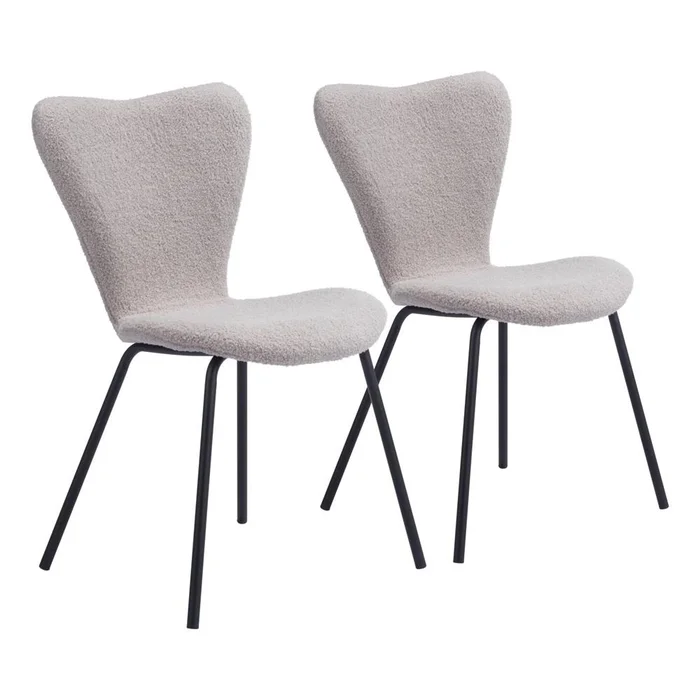 Zuo Modern – Thibideaux Dining Chair (Set of 2) Light Gray – 109659
