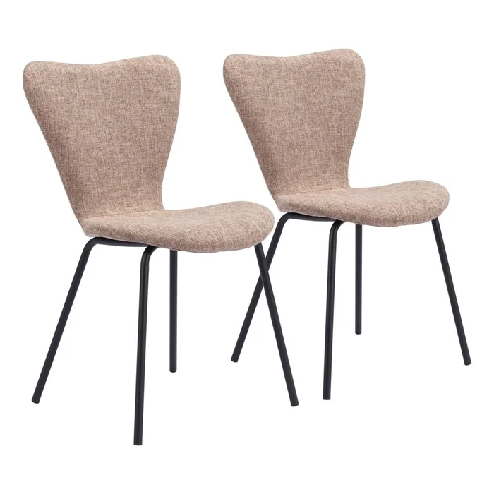 Zuo Modern – Tollo Dining Chair (Set of 2) Brown – 109628