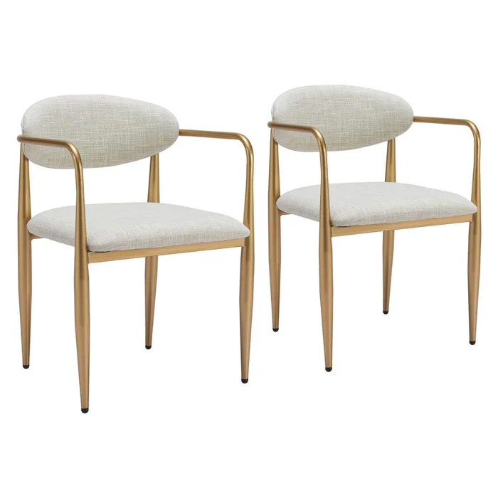 Zuo Modern – Zens Dining Chair (Set of 2) Quill Gray – 110207