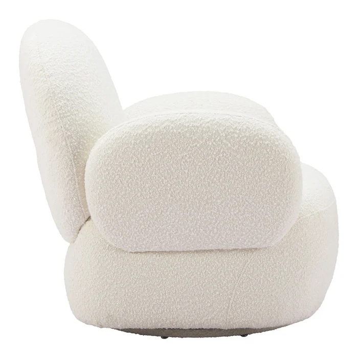 ZUO MODERN Pilka Swivel Chair White